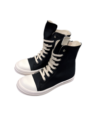 Rick Owens High-Top Canvas Sneakers