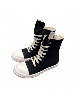 Rick Owens High-Top Canvas Sneakers