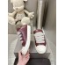 Rick Owens Burgundy Low-Top Sneakers