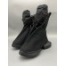 Rick Owens Black High-Top Canvas Boots