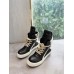 Rick Owens Geobasket Sneakers - Black and Cream
