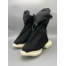 Rick Owens Black High-Top Canvas Boots