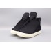 Rick Owens Black Wrap-Around High-Top Sneakers