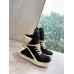 Rick Owens Geobasket Sneakers - Black Pony Hair