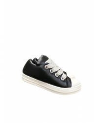 Rick Owens Black Low-Top Sneakers