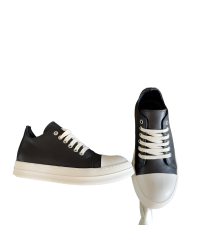Rick Owens Black Low-Top Sneakers