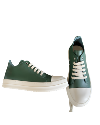 Rick Owens dark green Low-Top Sneakers