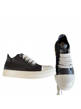 Rick Owens Black Low-Top Sneakers