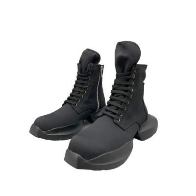 Rick Owens Black High-Top Platform Boots
