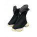 Rick Owens Black High-Top Canvas Boots