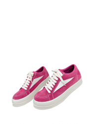 Rick Owens Low-Top Sneakers - Pink Suede