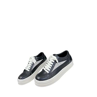 Rick Owens Low-Top Sneakers - Black Leather