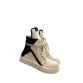 Rick Owens Geobasket Sneakers - Cream and Black