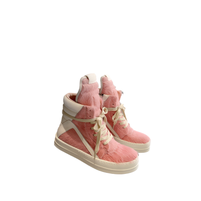 Rick Owens Geobasket Sneakers - Pink Pony Hair