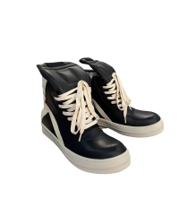 Rick Owens Geobasket Sneakers - Black and White