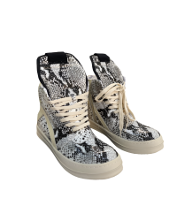 Rick Owens Geobasket Sneakers - Snakeskin Print