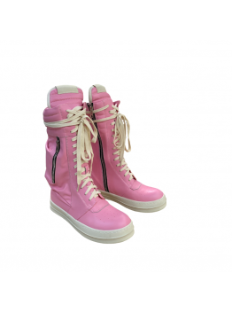 Rick Owens High-Top Sneakers - Pink and Cream