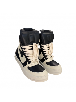 Rick Owens Geobasket Sneakers - Black and White