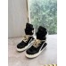 Rick Owens Geobasket Sneakers - Black Pony Hair