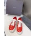 Rick Owens Low-Top Sneakers - Red Leather