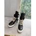 Rick Owens Geobasket Sneakers - Black and Cream