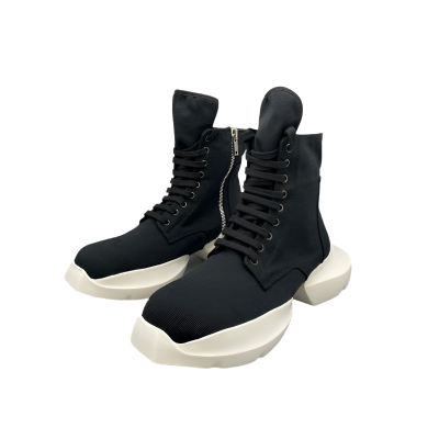 Rick Owens Black High-Top Platform Sneakers