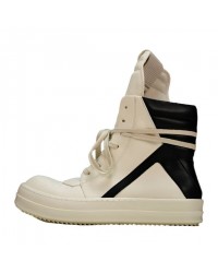 RICK OWENS GEOBASKET MILK BLACK