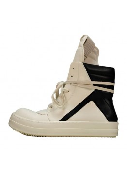 RICK OWENS GEOBASKET MILK BLACK