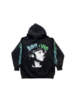 JUICE WRLD x SP5DER HOODIE BLACK