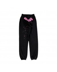 SP5DER ANGEL NUMBER SWEATPANTS BLACK