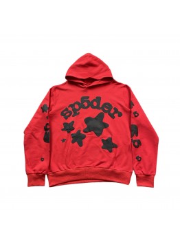 SP5DER BELUGA HOODIE RED