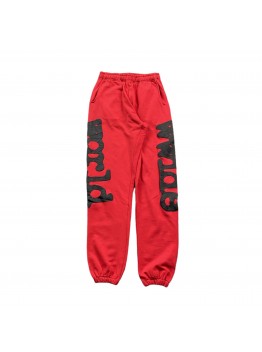 SP5DER BELUGA SWEATPANTS RED