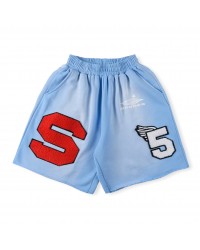 SP5DER CUT SWEATSHORT VINTAGE BLUE