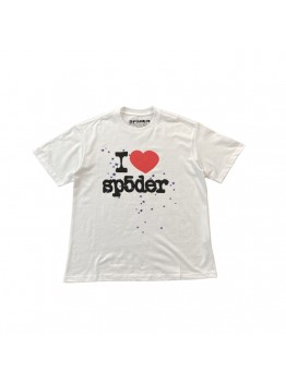 SP5DER I HEART SP5DER TEE WHITE