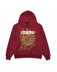 SP5DER LOGO HOODIE MAROON
