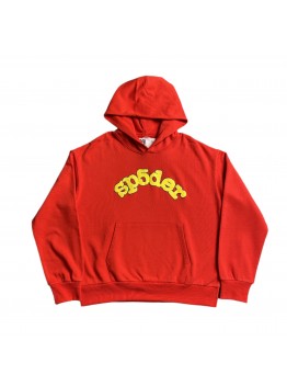 SP5DER OG LOGO HOODIE RED