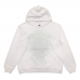 SP5DER OG RHINESTONE LOGO HOODIE WHITE