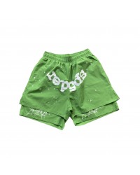 SP5DER OG WEB DOUBLE LAYER SHORT GREEN
