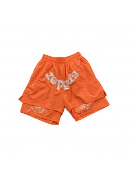SP5DER OG WEB DOUBLE LAYER SHORT ORANGE
