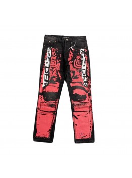 SP5DER PAINTED MOTO DENIM BLACK