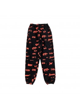 SP5DER SEX AOP SWEATPANTS BLACK