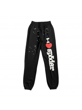 SP5DER SOUVENIR SP5 SWEATPANTS BLACK
