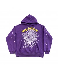 SP5DER STAR OG WEB V2 HOODIE PURPLE