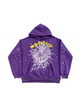 SP5DER STAR OG WEB V2 HOODIE PURPLE
