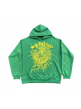 SP5DER STAR OG WEB V2 HOODIE SLIME GREEN