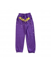 SP5DER STAR OG WEB V2 SWEATPANTS SLIME PURPLE