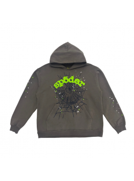 SP5DER WAIT WEB HOODIE SLATE GREY