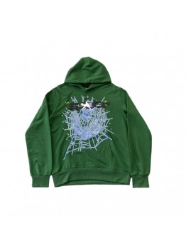 SP5DER WEB HOODIE HUNTER GREEN