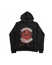 SP5DER x METRO BOOMIN HEROS AND VILLAINS HOODIE BLACK