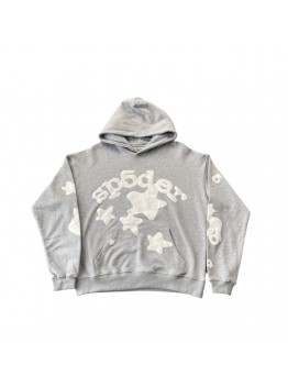 SP5DER BELUGA HOODIE HEATHER GREY